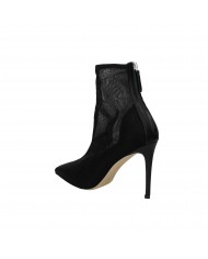 Lella Baldi Tronchetto in tessuto elasticizzato Nero LT074 Nuova Co...