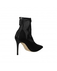 Lella Baldi Tronchetto in tessuto elasticizzato Nero LT074 Nuova Co...