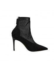Lella Baldi Tronchetto in tessuto elasticizzato Nero LT074 Nuova Co...