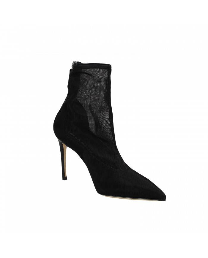 Lella Baldi Tronchetto in tessuto elasticizzato Nero LT074 Nuova Co...