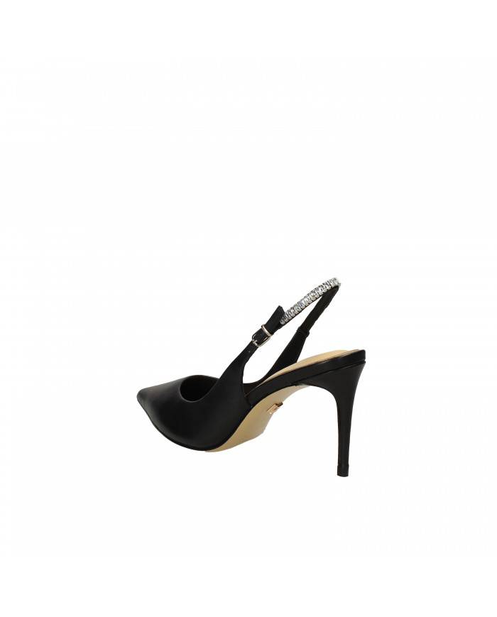 Lola Cruz Slingback in pelle Nero 092.z14bk Nuova Collezione Lola Cruz