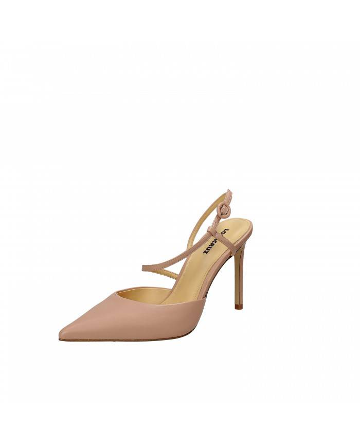 Lola Cruz Slingback in pelle Nude 333.z14bk Nuova Collezione Lola Cruz