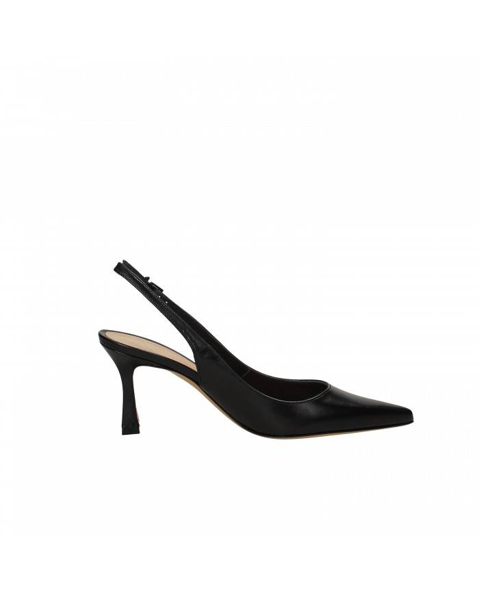 RF Festa Slingback in pelle Nero Frans Nuova Collezione RF Festa