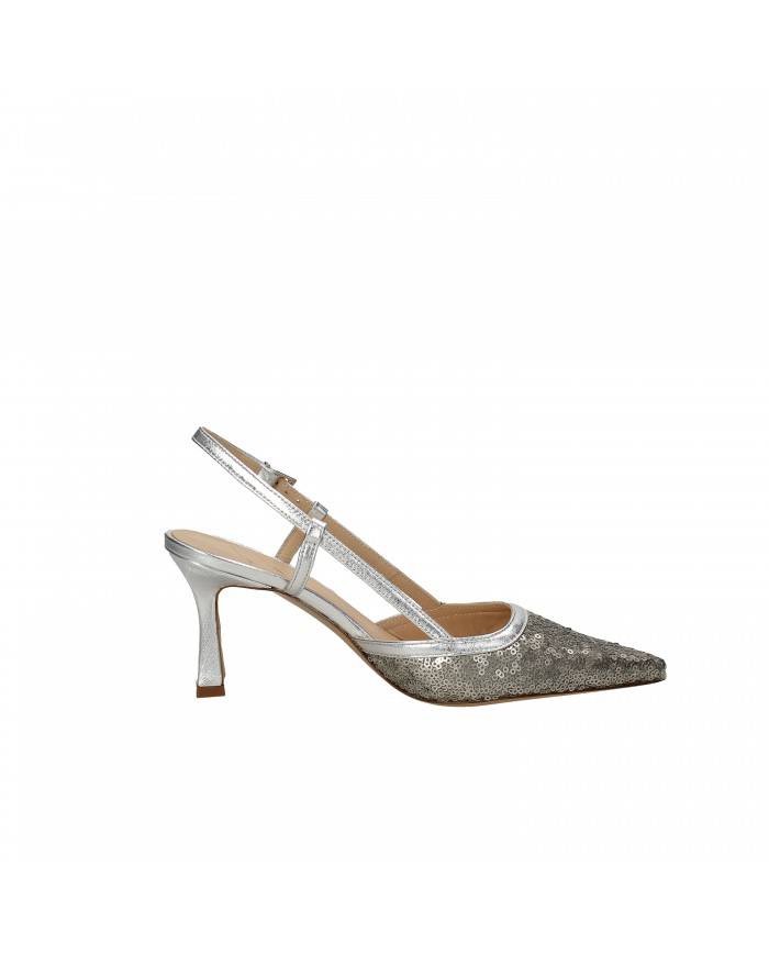RF Festa Slingback in pelle laminata Acciaio Lilla Nuova Collezione... RF Festa Slingback in pelle laminata Acciaio Lilla Nuova Collezione...