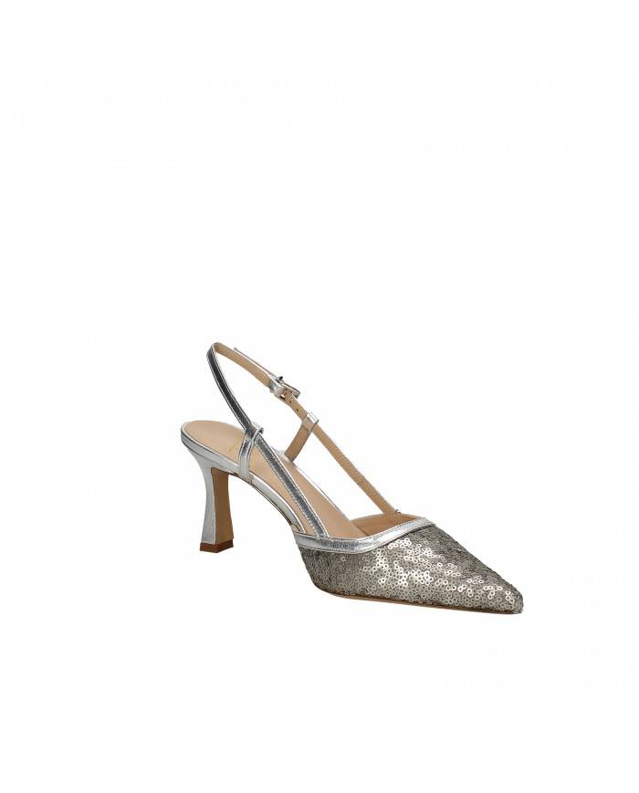 RF Festa Slingback in pelle laminata Acciaio Lilla Nuova Collezione... RF Festa Slingback in pelle laminata Acciaio Lilla Nuova Collezione...