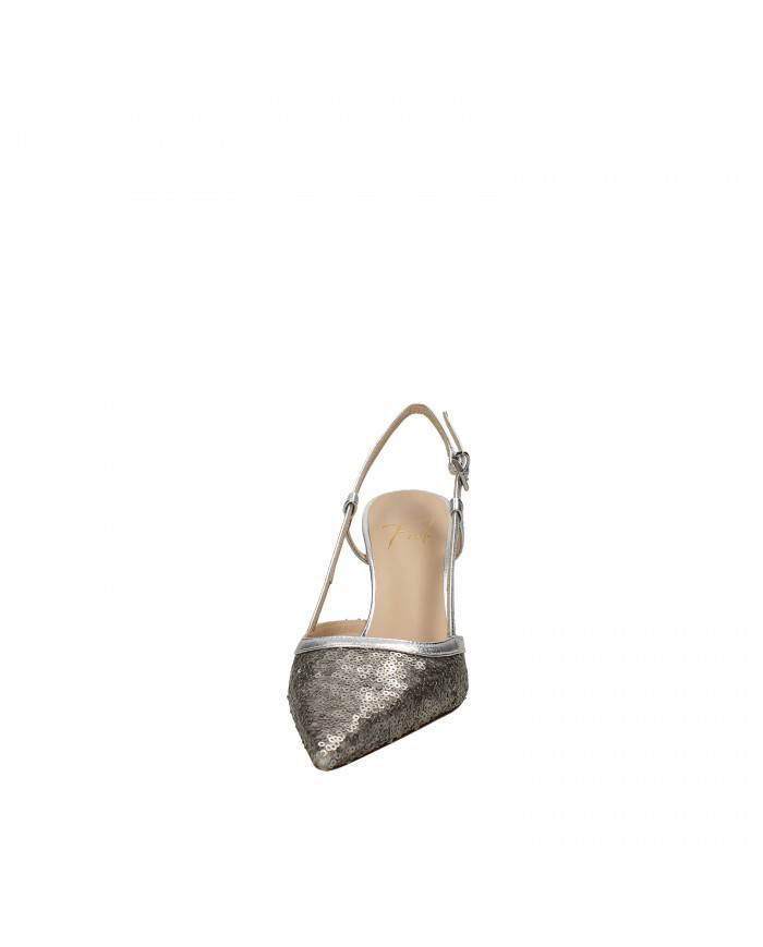 RF Festa Slingback in pelle laminata Acciaio Lilla Nuova Collezione... RF Festa Slingback in pelle laminata Acciaio Lilla Nuova Collezione...