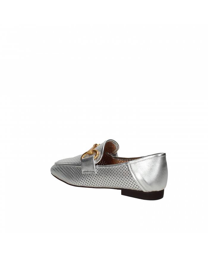 Bibi Lou Mocassino in pelle laminata Argento 541z19vk Nuova Collezi... Bibi Lou Mocassino in pelle laminata Argento 541z19vk Nuova Collezi...
