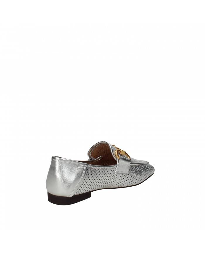 Bibi Lou Mocassino in pelle laminata Argento 541z19vk Nuova Collezi... Bibi Lou Mocassino in pelle laminata Argento 541z19vk Nuova Collezi...