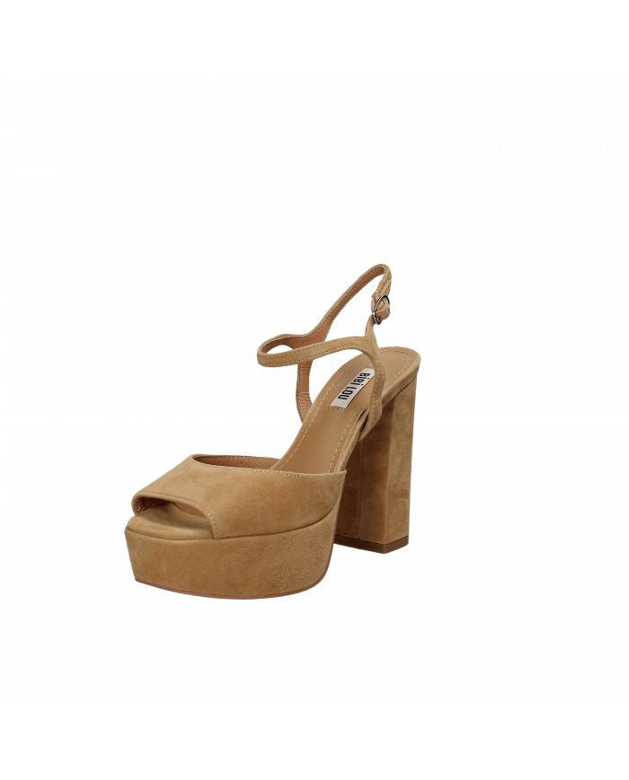 Bibi Lou Sandalo in camoscio Cammello 630p30vk Nuova Collezione Bib...