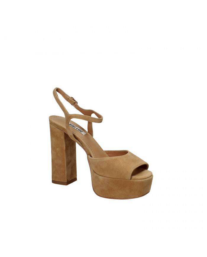 Bibi Lou Sandalo in camoscio Cammello 630p30vk Nuova Collezione Bib...