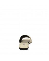 Bibi Lou Sandalo basso in pelle Off White 539z10vk Nuova Collezione...