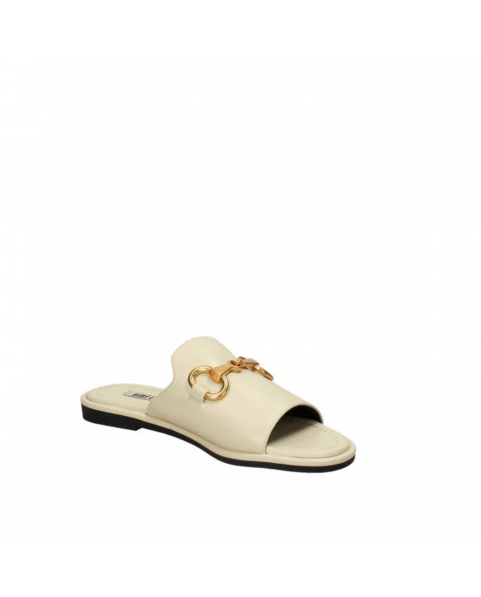 Bibi Lou Sandalo basso in pelle Off White 539z10vk Nuova Collezione... Bibi Lou Sandalo basso in pelle Off White 539z10vk Nuova Collezione...