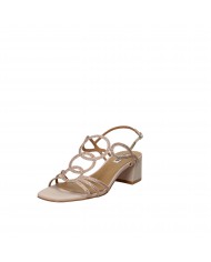 Bibi Lou Sandalo in pelle laminata Nude 585z00vk Nuova Collezione B...