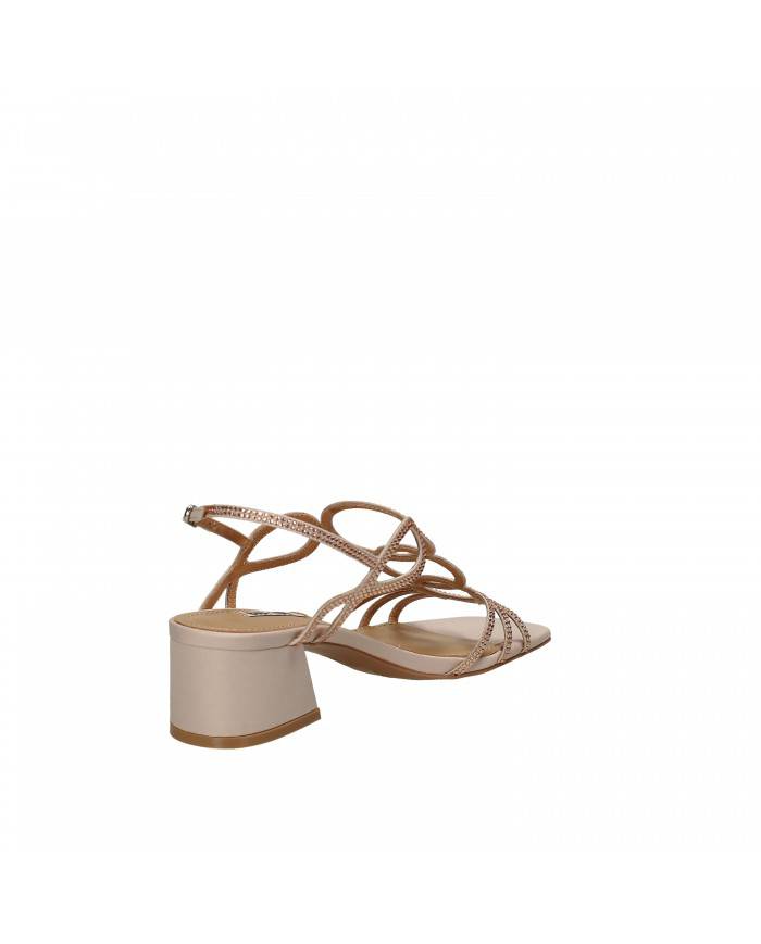Bibi Lou Sandalo in pelle laminata Nude 585z00vk Nuova Collezione B...
