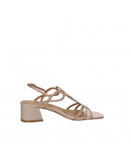 Bibi Lou Sandalo in pelle laminata Nude 585z00vk Nuova Collezione B...