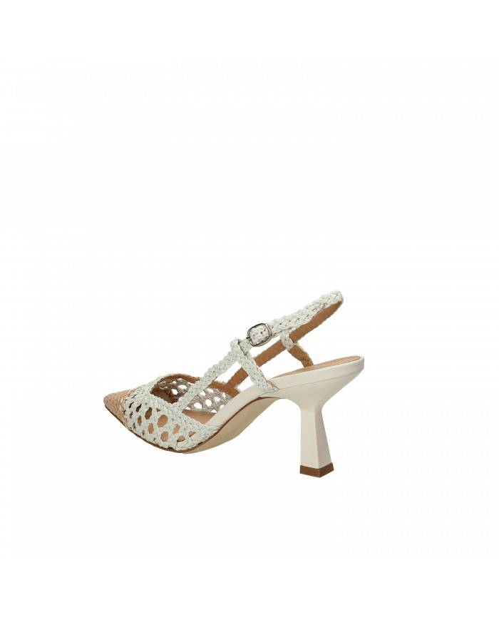 Chantal Slingback in pelle Beige e Bianco 1916 Nuova Collezione Cha...