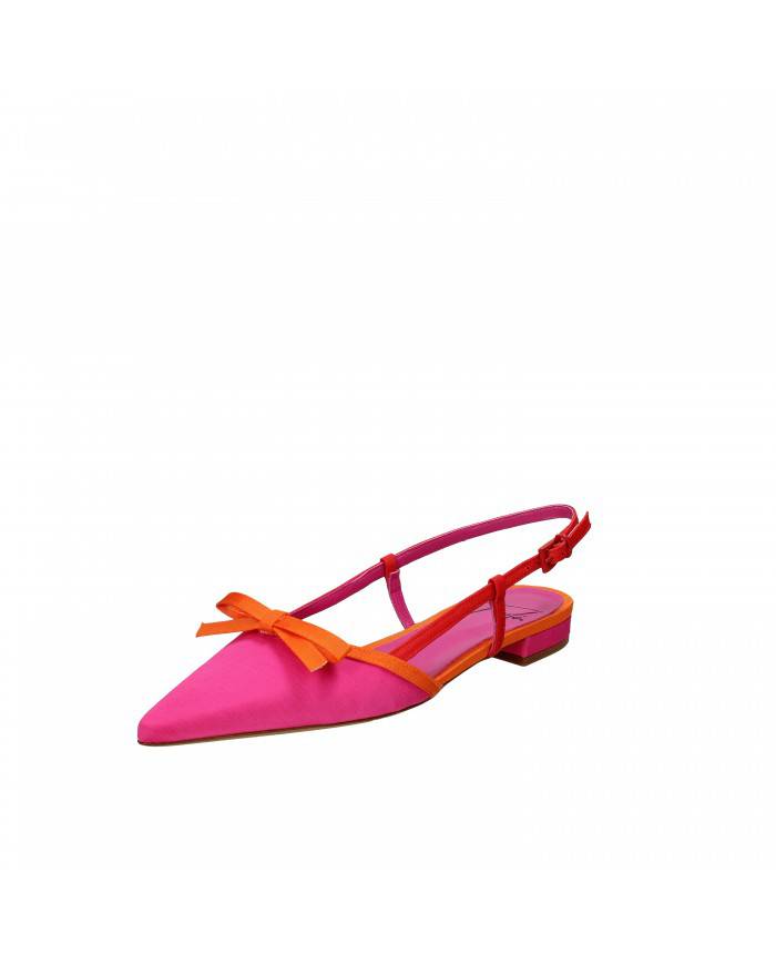 RF Festa Slingback in tessuto Fucsia Aris Nuova Collezione RF Festa