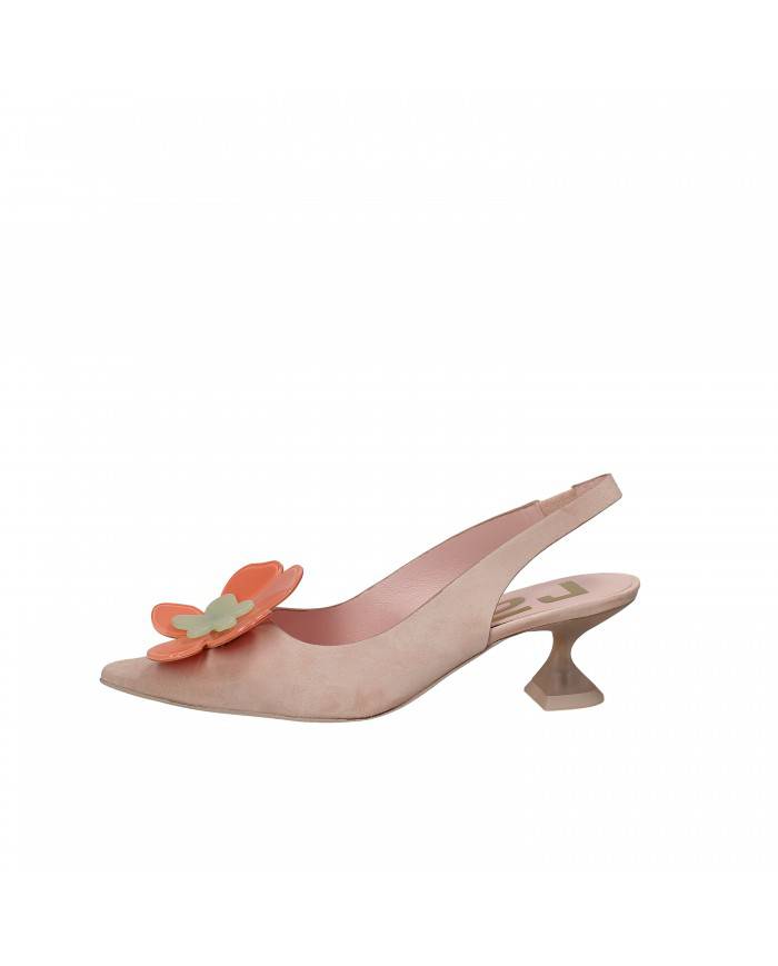 Ras® Slingback in camoscio Nude 7042 Nuova Collezione Ras