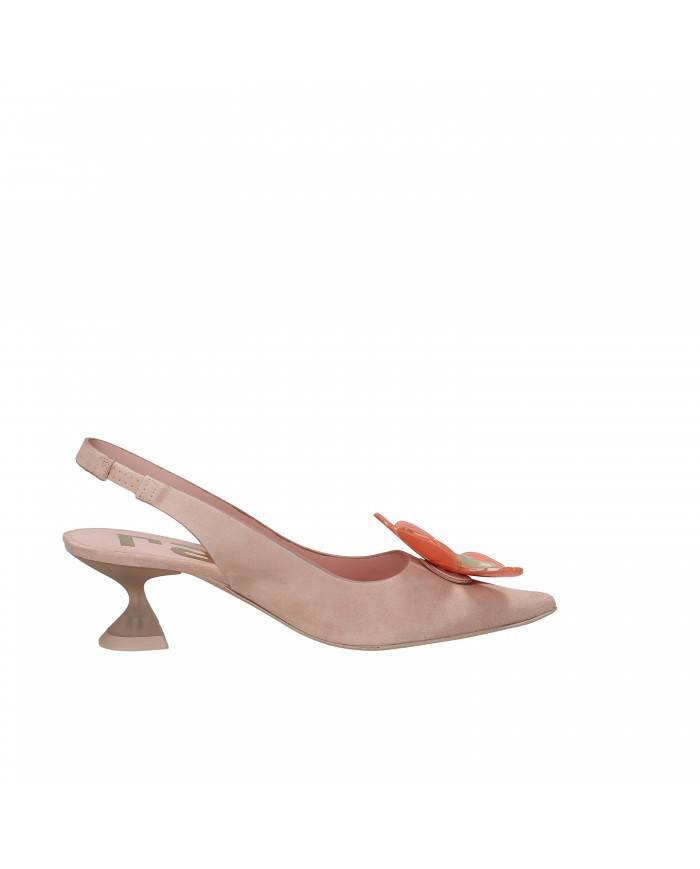 Ras® Slingback in camoscio Nude 7042 Nuova Collezione Ras