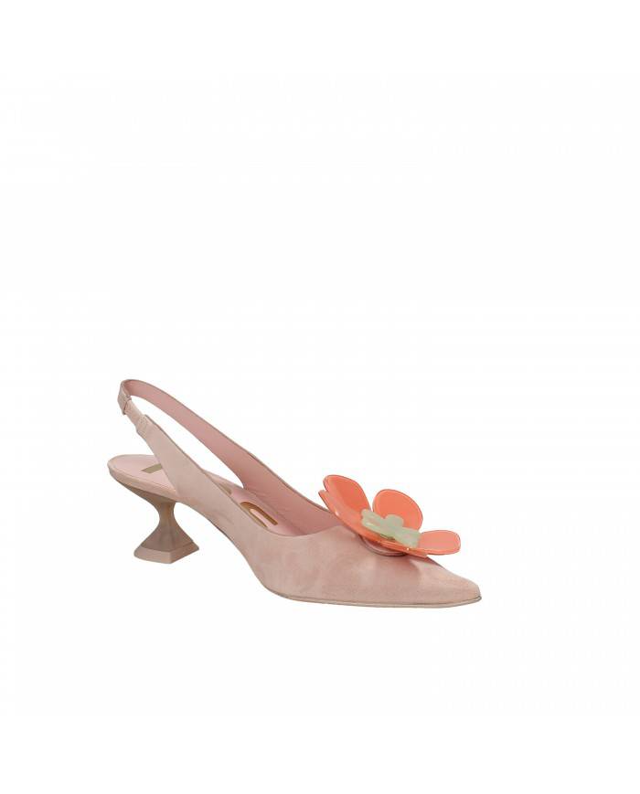 Ras® Slingback in camoscio Nude 7042 Nuova Collezione Ras