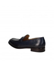 Rossano Bisconti Mocassino in pelle Blu 557-02 Nuova Collezione Ros...