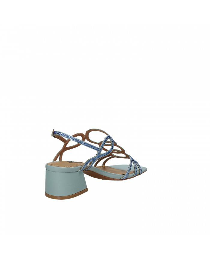 Bibi Lou Sandalo in raso Celeste 585z00vk Nuova Collezione Bibi Lou