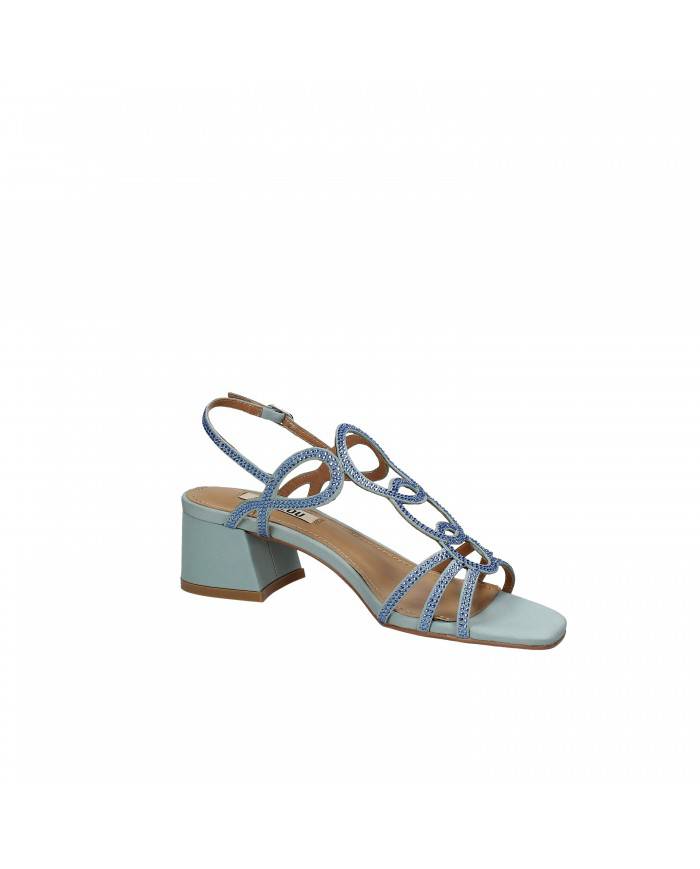 Bibi Lou Sandalo in raso Celeste 585z00vk Nuova Collezione Bibi Lou