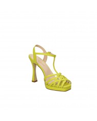The Seller Sandalo con Tacco Verde Lime RS157 Nuova Collezione The ...