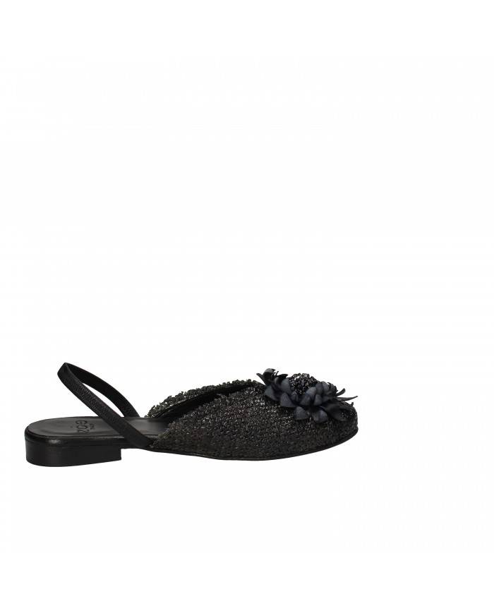 Zoe Italy Slingback in tessuto Nero Clair03 Nuova Collezione Zoe Italy