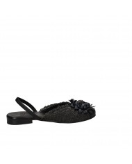 Zoe Italy Slingback in tessuto Nero Clair03 Nuova Collezione Zoe Italy