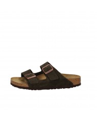 Birkenstock Sandalo Soft Footbed In Camoscio Testa Moro ARIZONA.951...