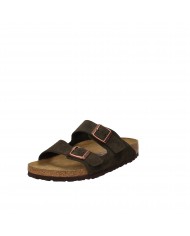 Birkenstock Sandalo Soft Footbed In Camoscio Testa Moro ARIZONA.951...