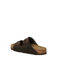 Birkenstock Sandalo Soft Footbed In Camoscio Testa Moro ARIZONA.951...