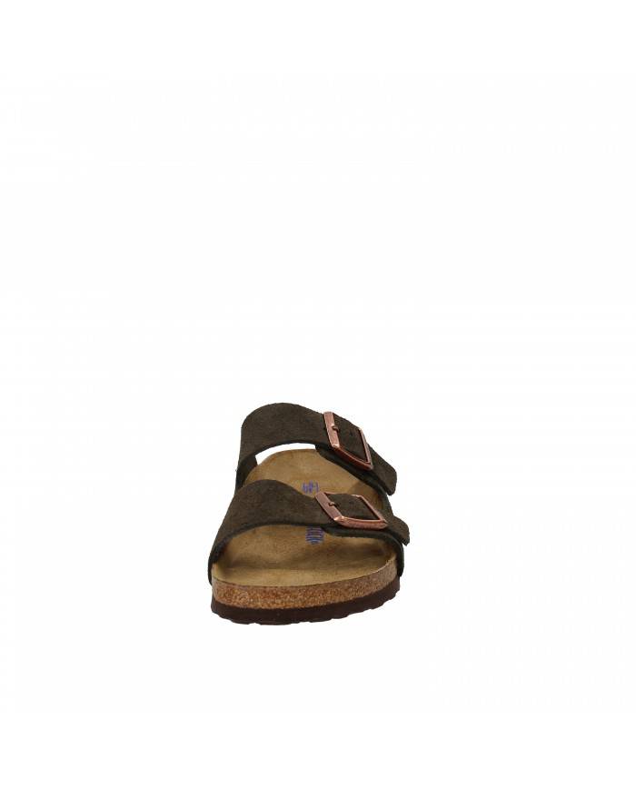 Birkenstock Sandalo Soft Footbed In Camoscio Testa Moro ARIZONA.951... Birkenstock Sandalo Soft Footbed In Camoscio Testa Moro ARIZONA.951...