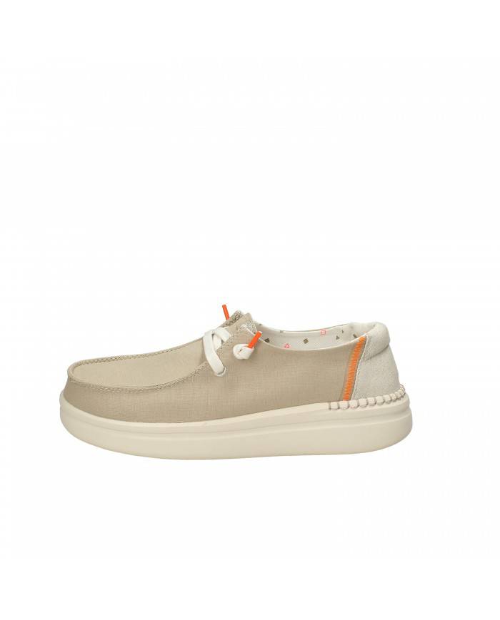 Hey Dude Shoes Mocassino stringato in tessuto Sabbia 40074 Wendy Ri...