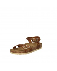 Birkenstock Sandalo basso in pelle ingrassata Tan KUMBA.1021489 Nuo...
