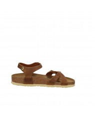 Birkenstock Sandalo basso in pelle ingrassata Tan KUMBA.1021489 Nuo...