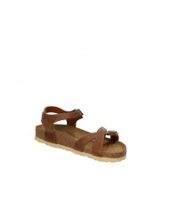 Birkenstock Sandalo basso in pelle ingrassata Tan KUMBA.1021489 Nuo...