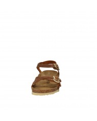 Birkenstock Sandalo basso in pelle ingrassata Tan KUMBA.1021489 Nuo...