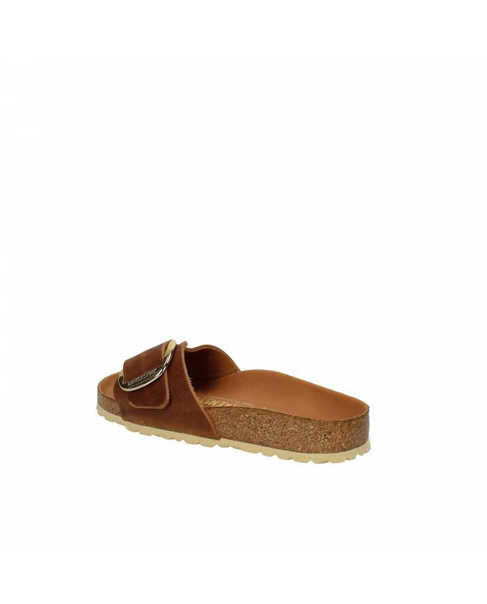 Birkenstock Sandalo basso in nabuk Tan MADRID BIG.1006525 Nuova Col... Birkenstock Sandalo basso in nabuk Tan MADRID BIG.1006525 Nuova Col...