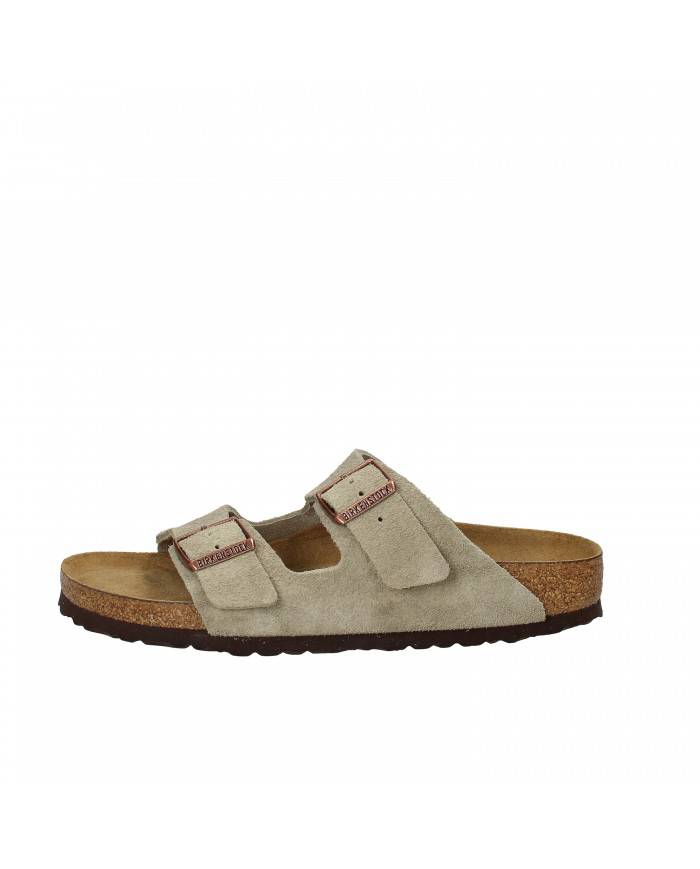 Birkenstock Sandalo Soft Footbed in camoscio Taupe ARIZONA.951303 N... Birkenstock Sandalo Soft Footbed in camoscio Taupe ARIZONA.951303 N...