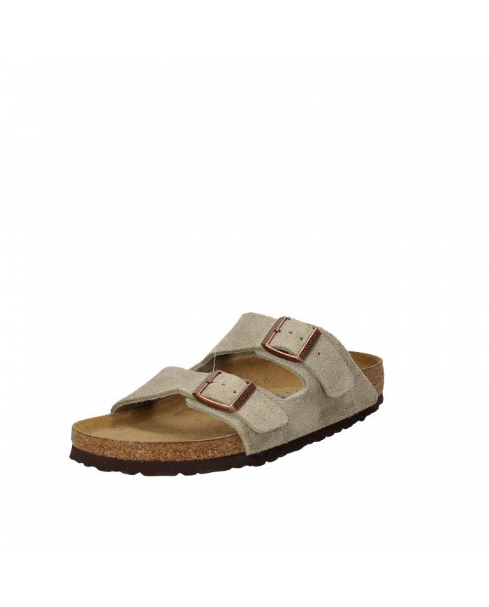 Birkenstock Sandalo Soft Footbed in camoscio Taupe ARIZONA.951303 N... Birkenstock Sandalo Soft Footbed in camoscio Taupe ARIZONA.951303 N...
