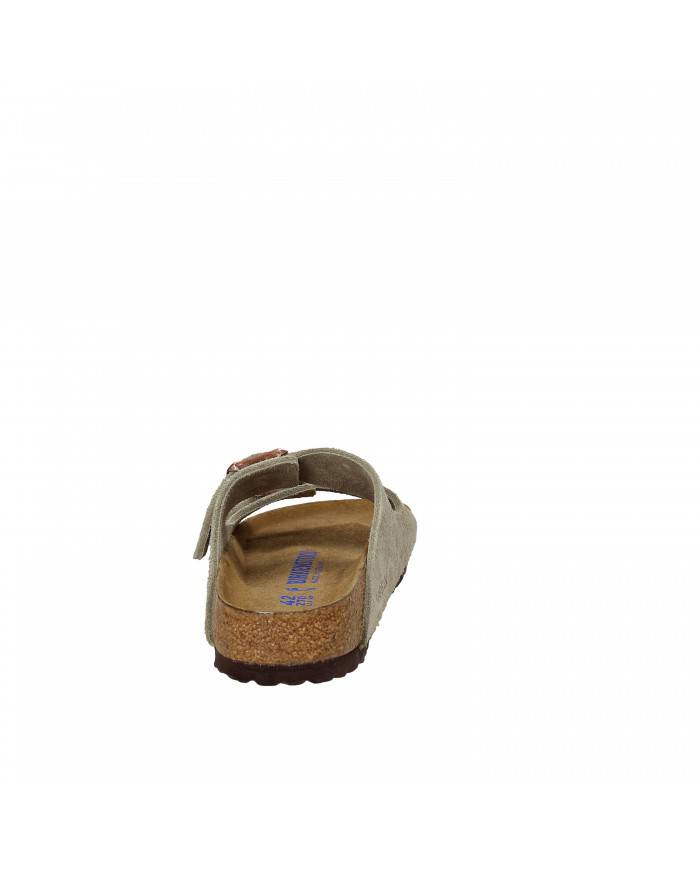 Birkenstock Sandalo Soft Footbed in camoscio Taupe ARIZONA.951303 N... Birkenstock Sandalo Soft Footbed in camoscio Taupe ARIZONA.951303 N...