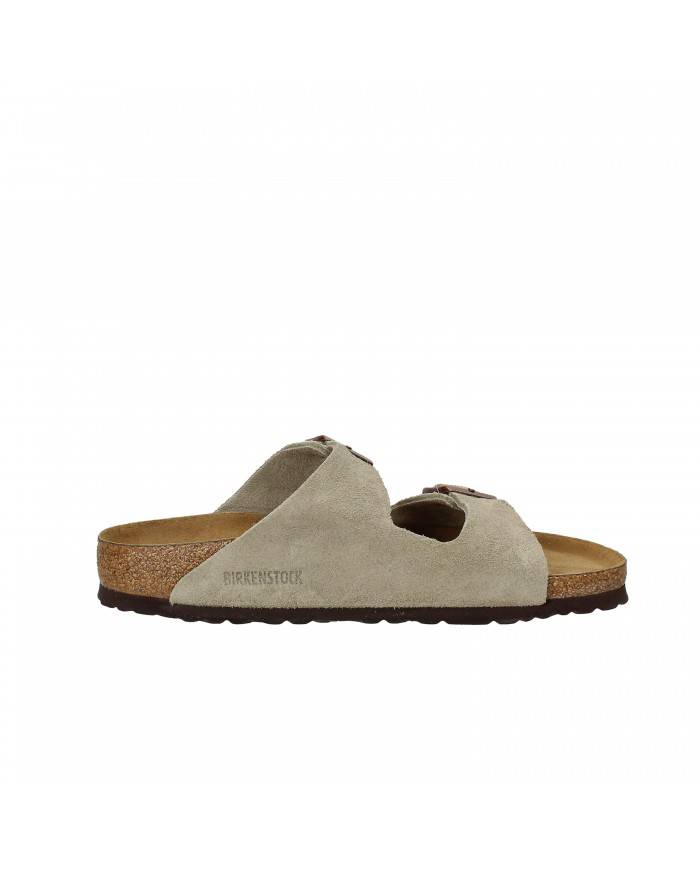 Birkenstock Sandalo Soft Footbed in camoscio Taupe ARIZONA.951303 N... Birkenstock Sandalo Soft Footbed in camoscio Taupe ARIZONA.951303 N...