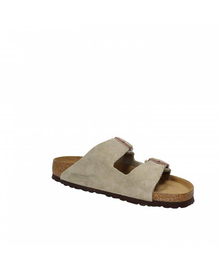 Birkenstock Sandalo Soft Footbed in camoscio Taupe ARIZONA.951303 N... Birkenstock Sandalo Soft Footbed in camoscio Taupe ARIZONA.951303 N...