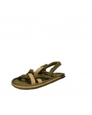 Bohonomad Sandalo basso in corda Khaki Beige BO0002 Nuova Collezion...
