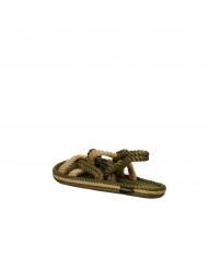Bohonomad Sandalo basso in corda Khaki Beige BO0002 Nuova Collezion...