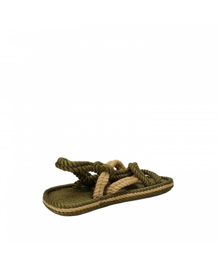 Bohonomad Sandalo basso in corda Khaki Beige BO0002 Nuova Collezion...
