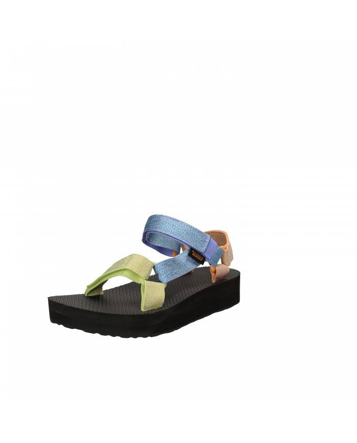 Teva Sandalo basso in tessuto lurex Multi Lilla Midform Nuova Colle...