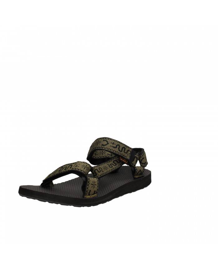 Teva Sandalo basso in tessuto Nero e Verde Original Universal Nuova...